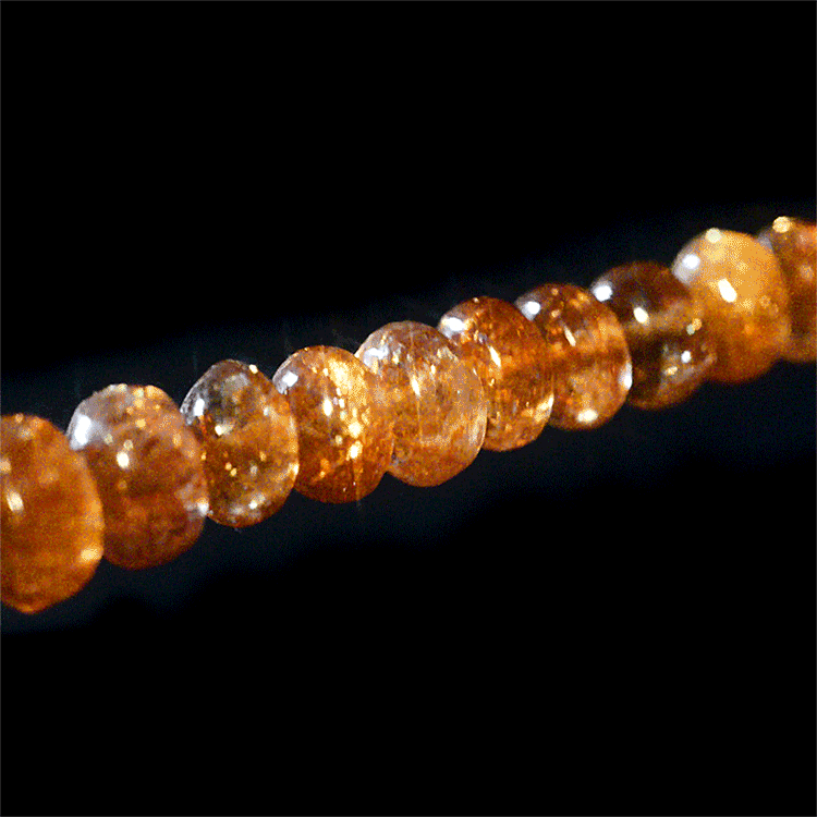 Crystal healing Sunstone gemstone necklace known for radiating light to others