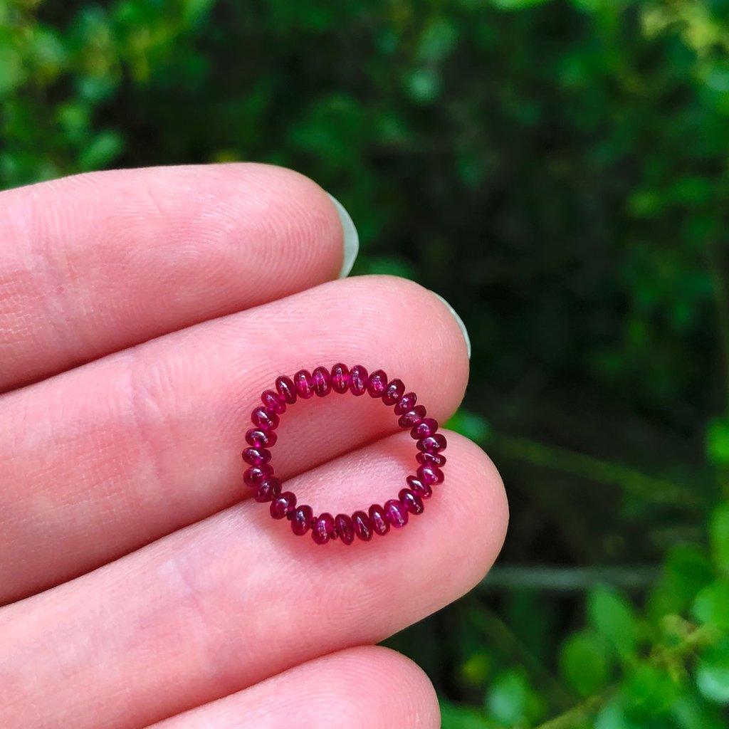 Crystal healing Ruby Gem Energy Ring known for healing the emotions
