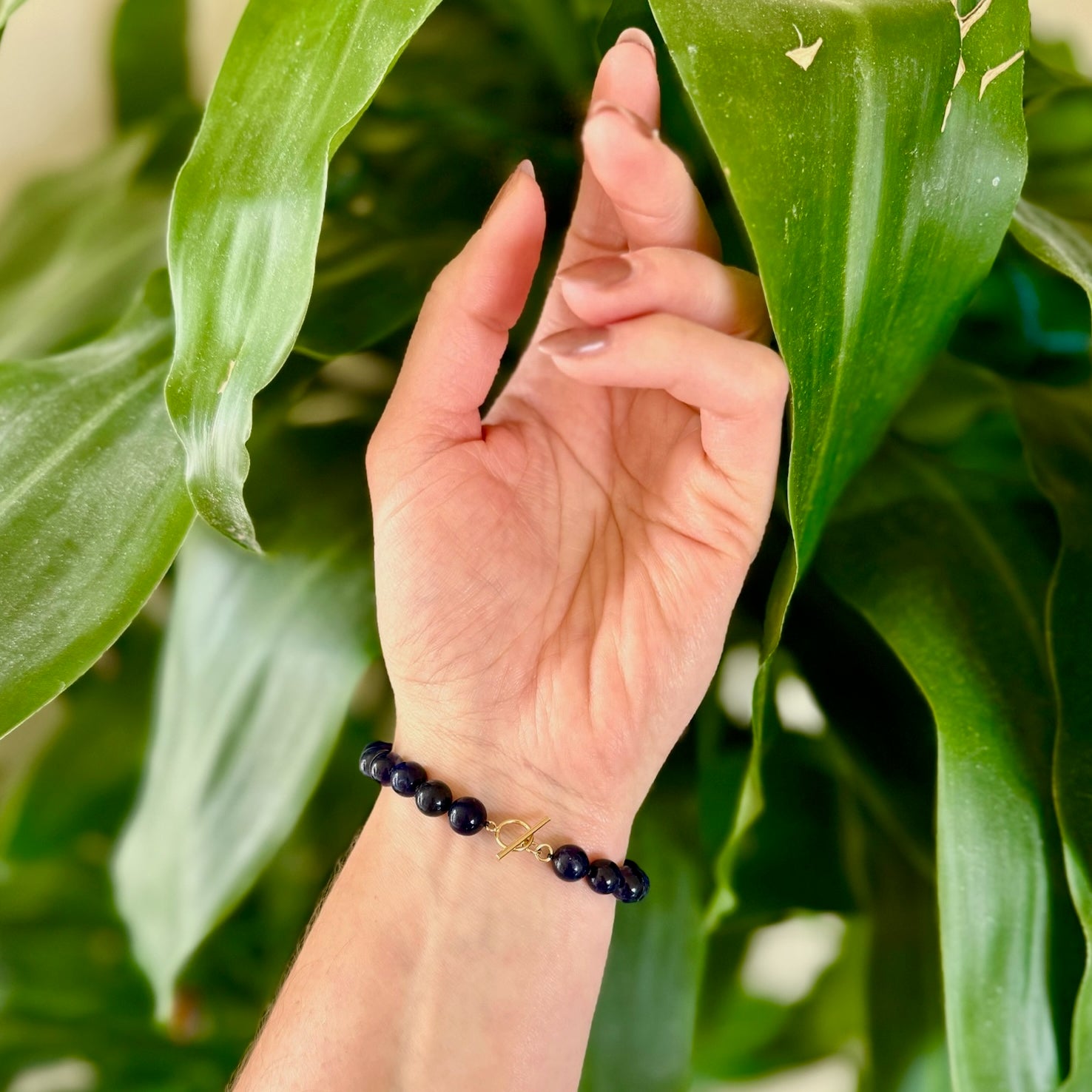 Crystal healing Indigo bracelet known for developing and clarifying your intuition