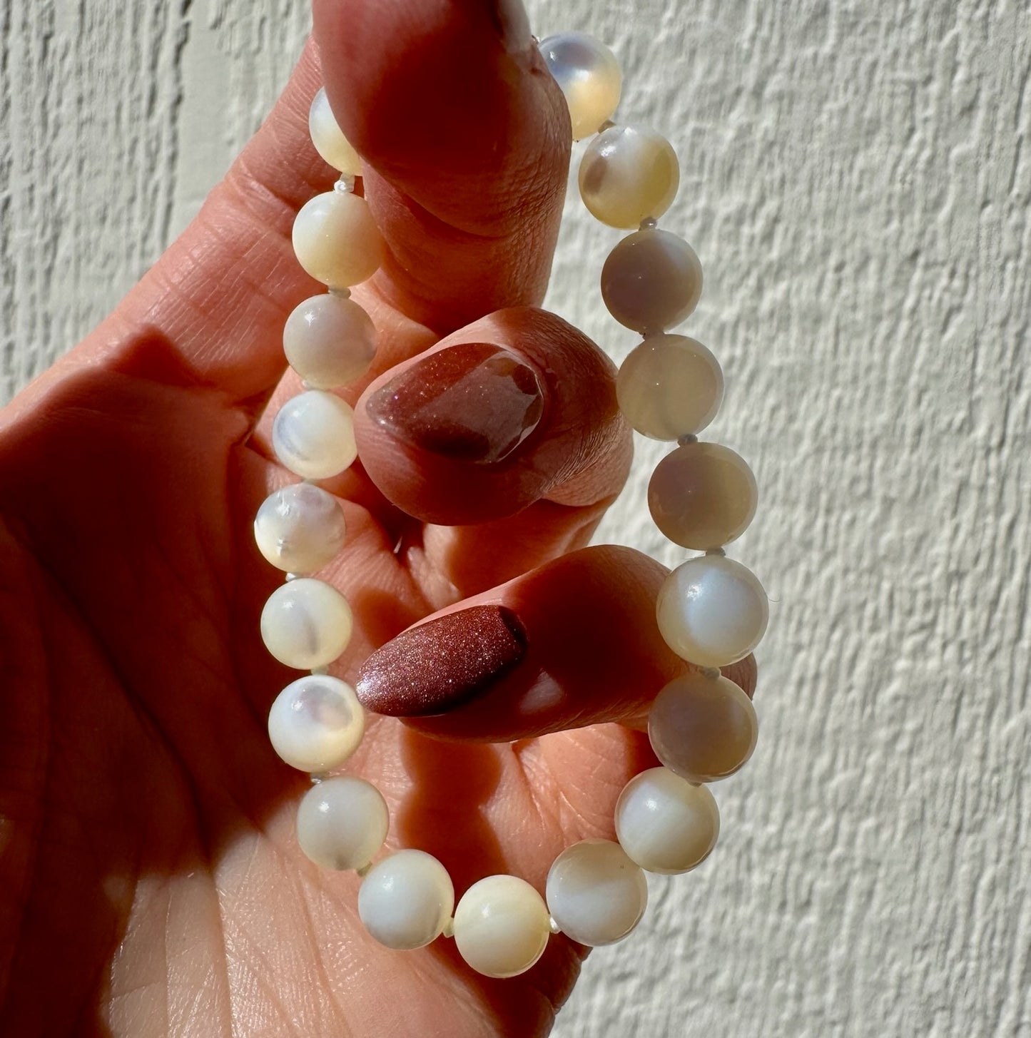 Mother of Pearl Therapeutic Gemstone Bracelet