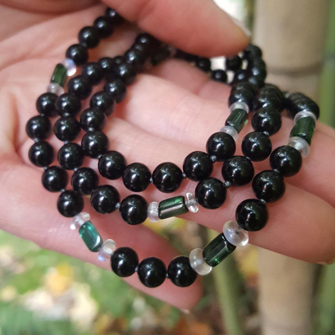 Crystal healing Mystic Warrior necklace known for promoting truth and vigor