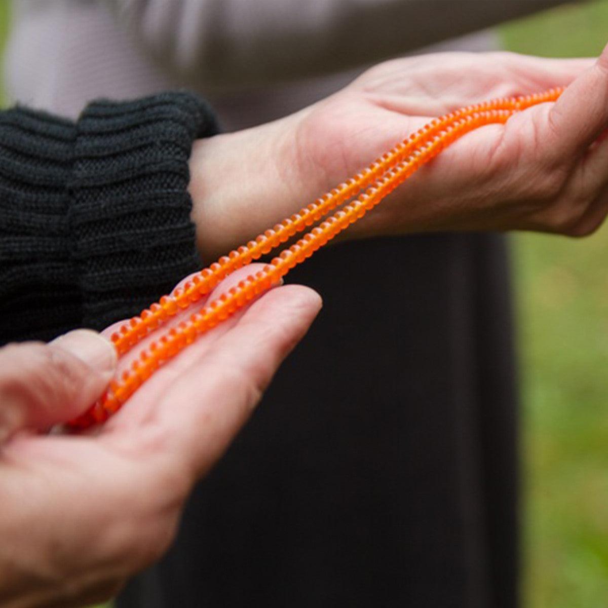 Crystal Healing Precious Carnelian necklace known for increasing optimism, vitality, joy
