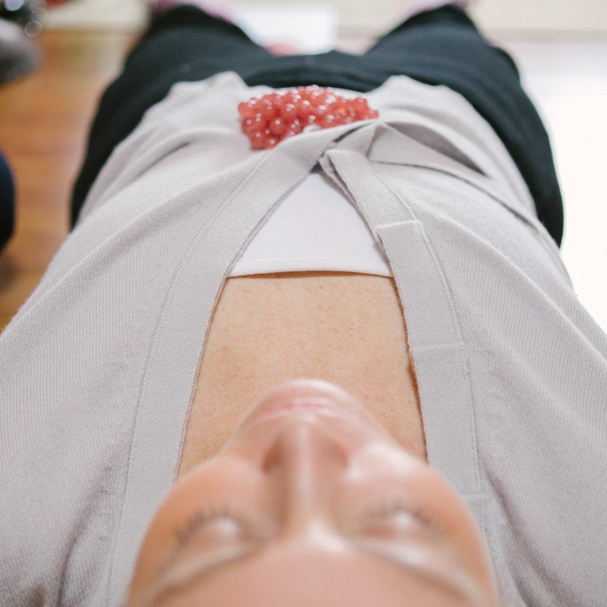 Crystal healing Rhodochrosite necklace known for helping you break free from unhealthy patterns and habits