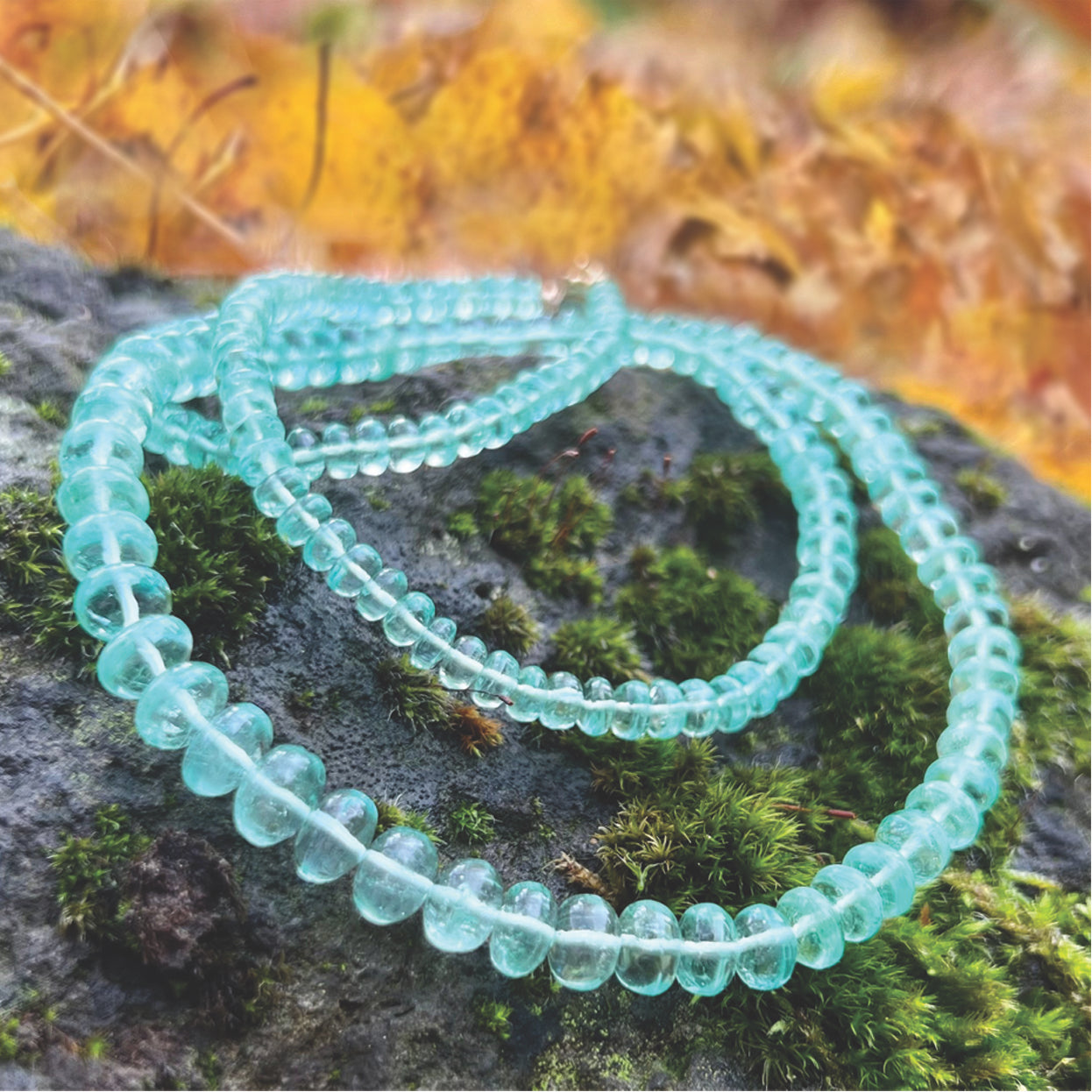 Turquoise Beryl Necklace known for helping you access your subconscious wisdom and knowledge