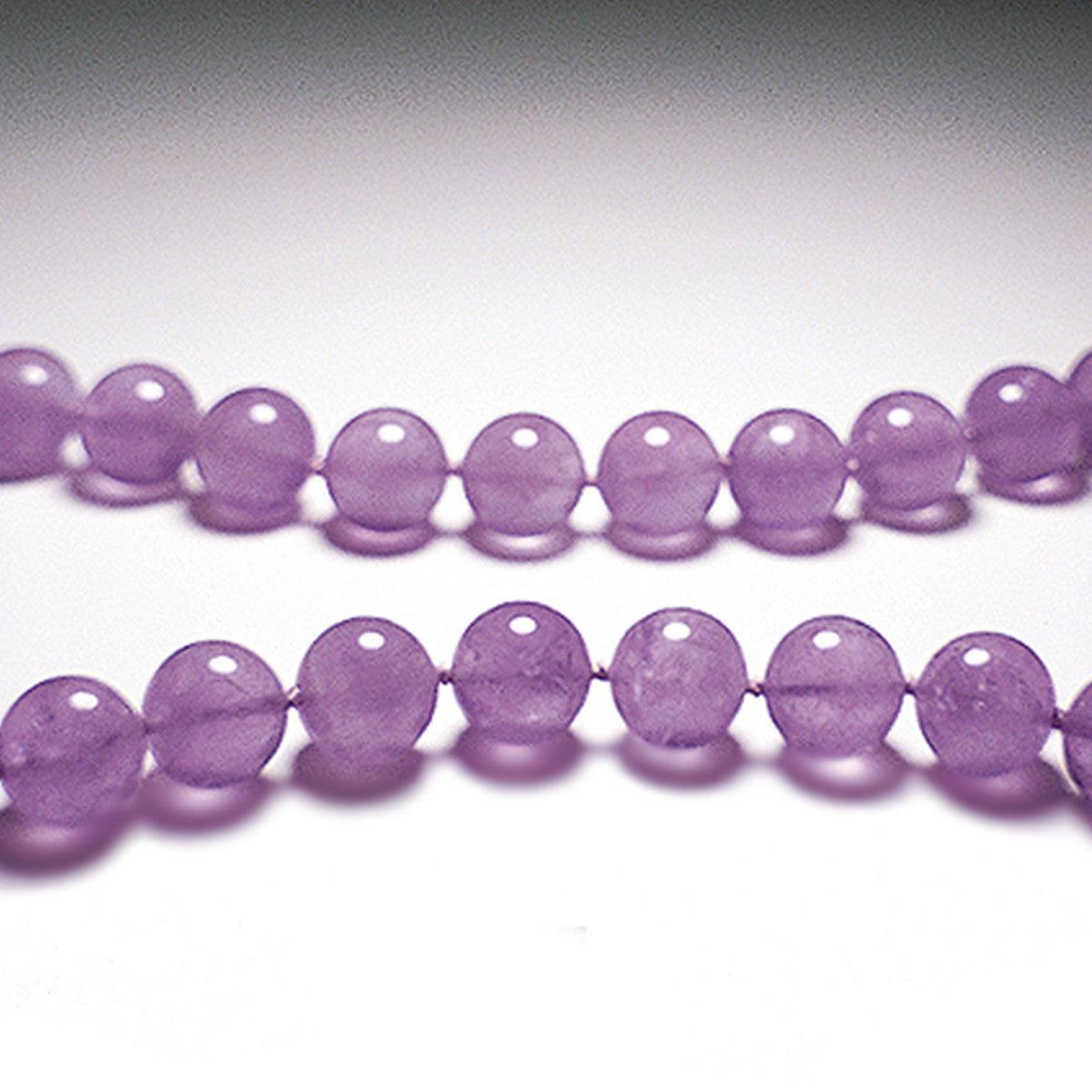 Crystal healing Lavender necklace known for helping align body, mind and spirit
