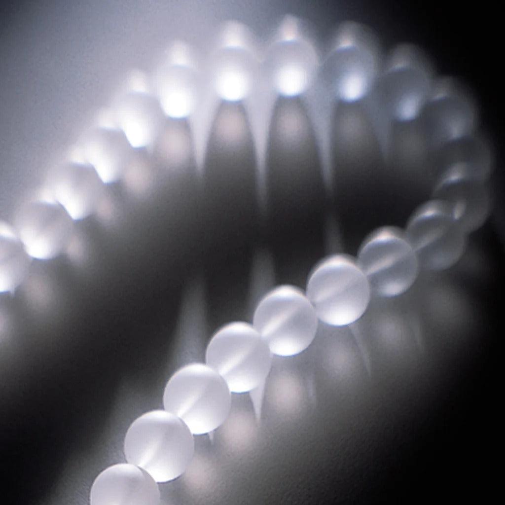 Crystal healing Quartz gemstone necklace known for attracting life-force to the wearer