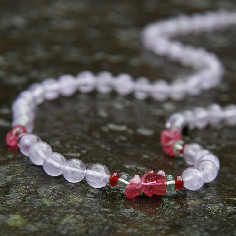Crystal healing Heart's Wisdom necklace known for gaining wisdom through self-knowledge
