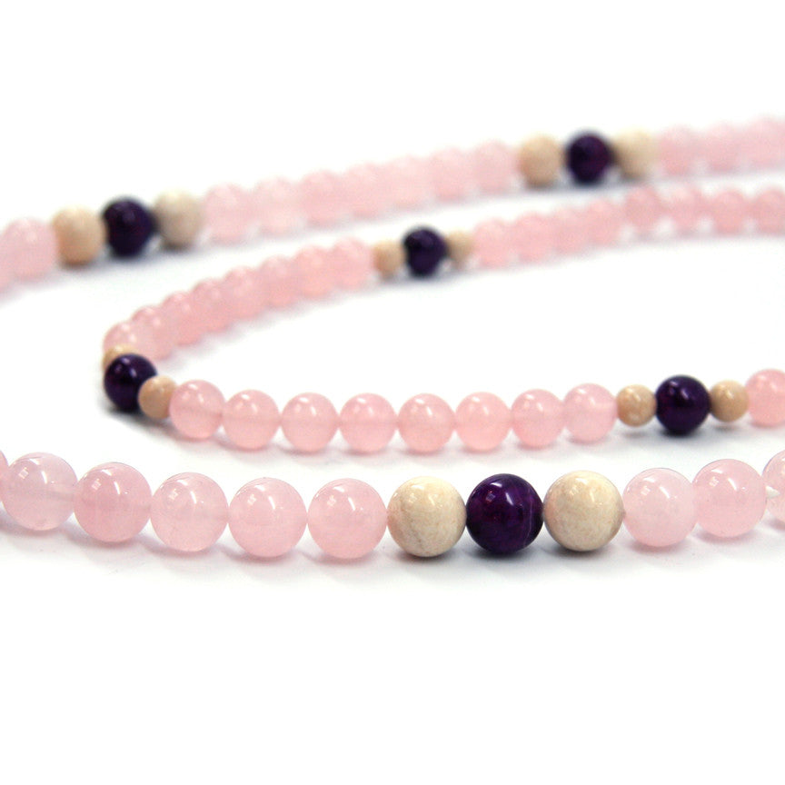 Crystal healing Rose Flame necklace known for healing you becoming more emotionally free 