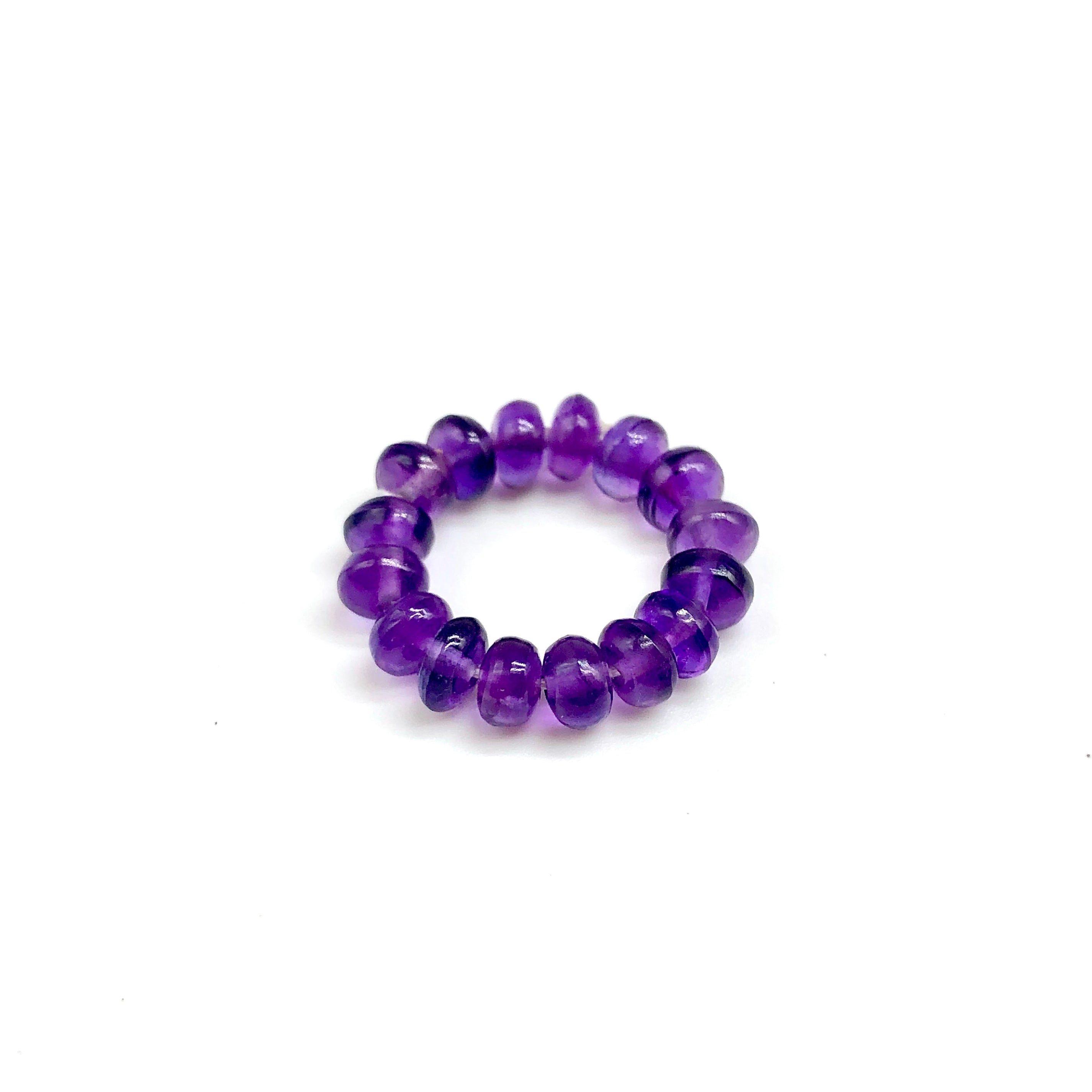 Amethyst Purple Gem Energy Ring known for attaining wisdom