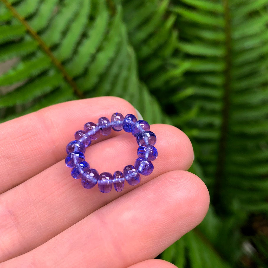Crystal healing Tanzanite Gem Energy Ring known for giving you access to your deepest soul wisdom