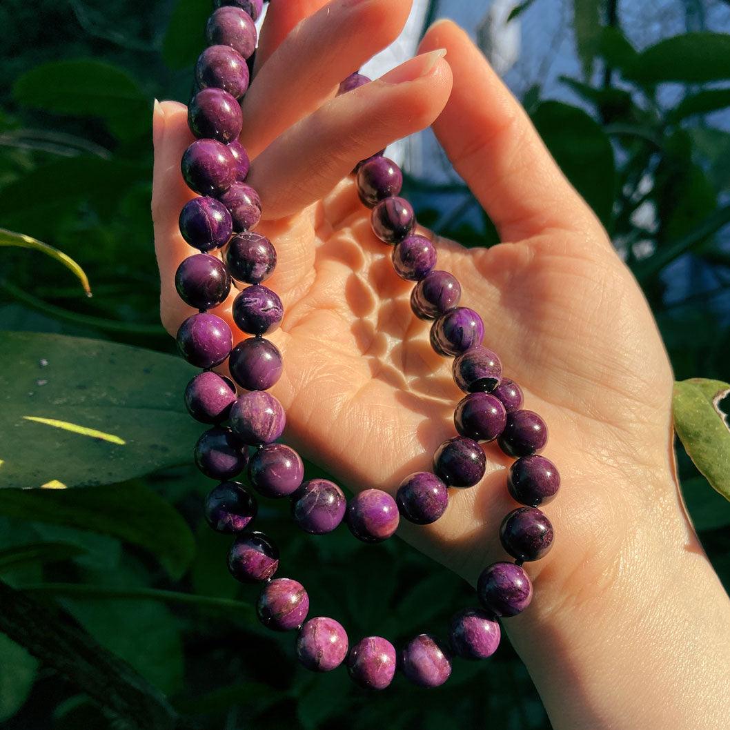 Natural on sale sugilite beads