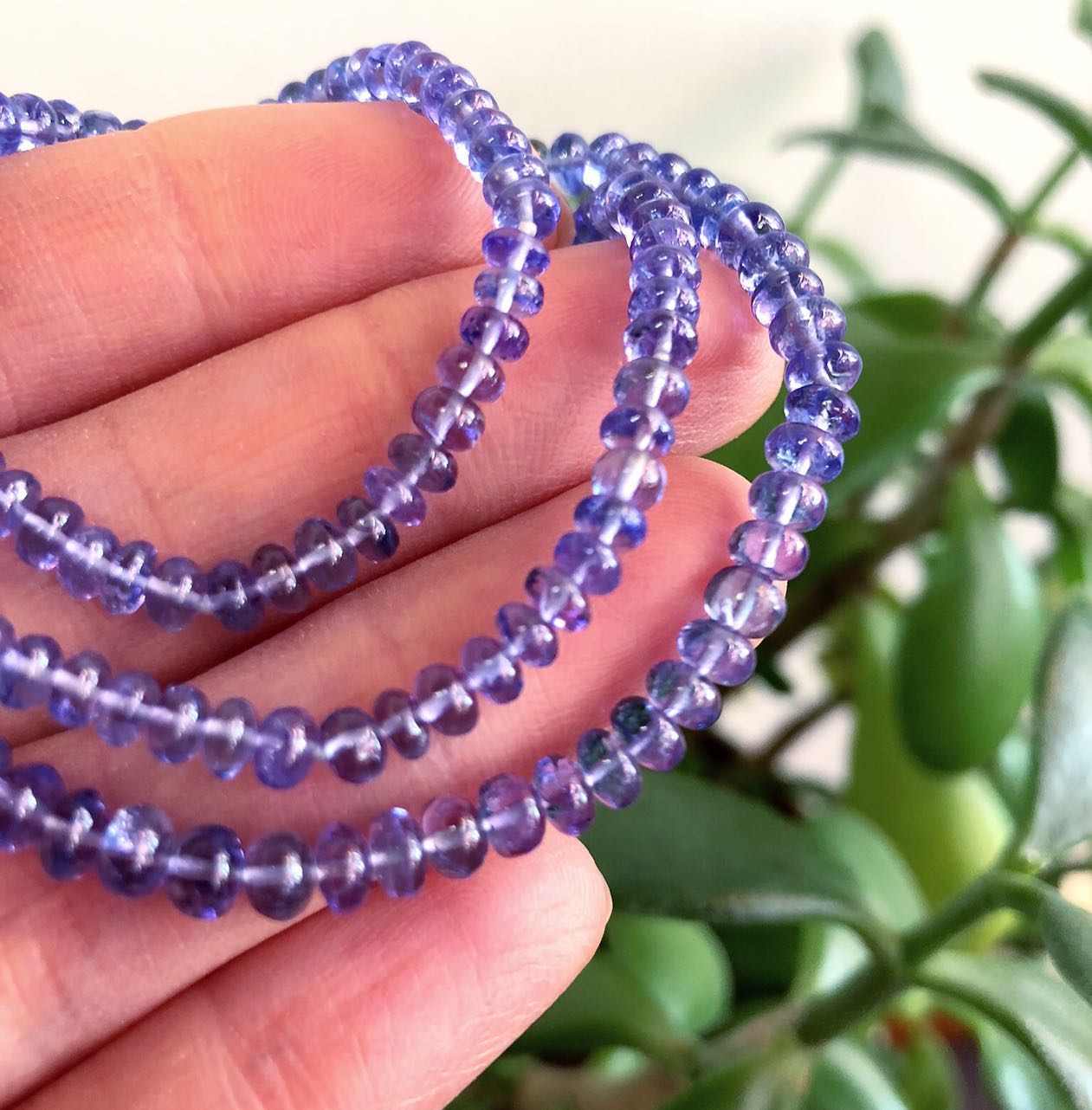 Crystal healing Tanzanite necklace known for giving you access to your deepest soul wisdom