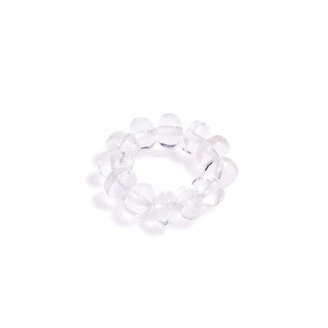 Crystal Healing White Beryl Gem Energy Ring necklace known for speeding and supporting healing 