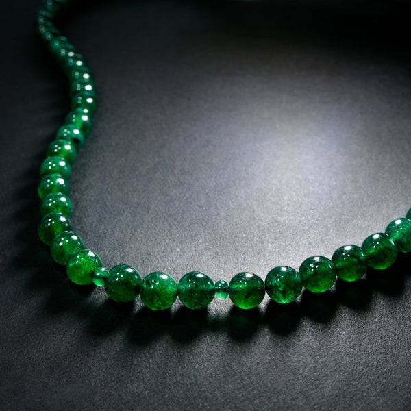 Dark Green Swarowski Crystal Necklace Set – Sanvi Jewels