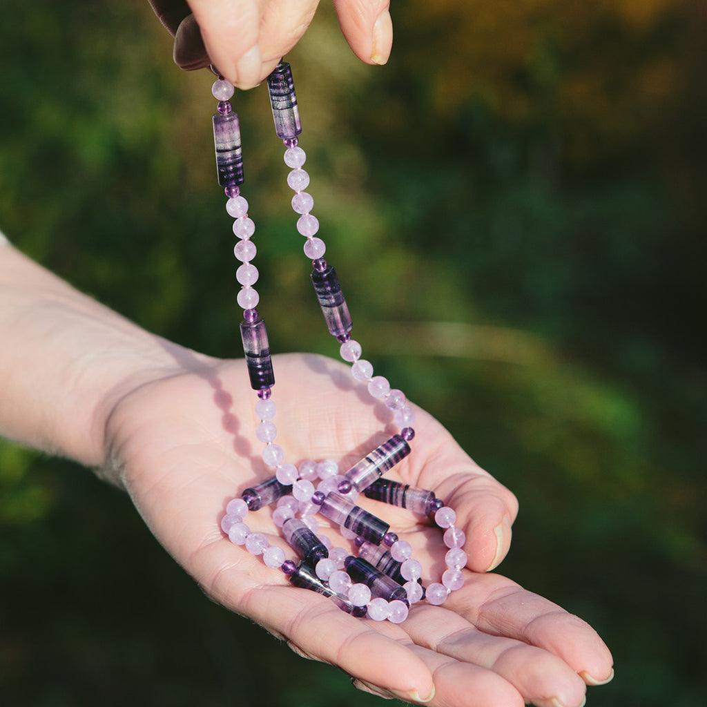 Crystal healing Breanna necklace known for developing higher consciousness