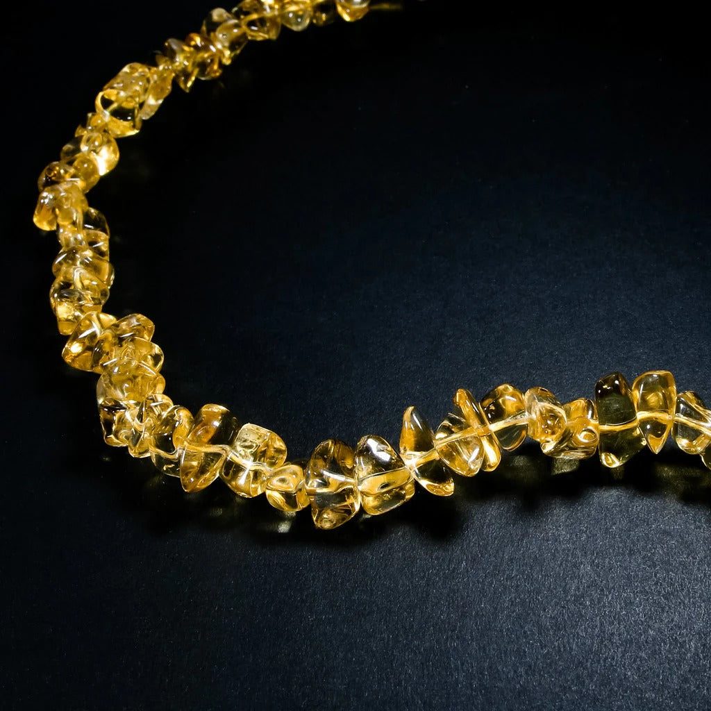Crystal healing Citrine necklace known for letting go of what no longer serves you