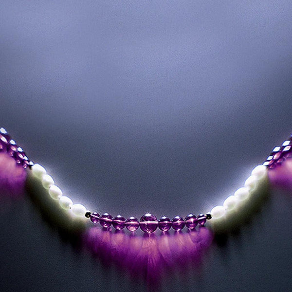 れい　Purple Lake シーグラスアート／天然石／紫／湖 れい様専用 Purple Lake シーグラスアート／天然石／紫／湖